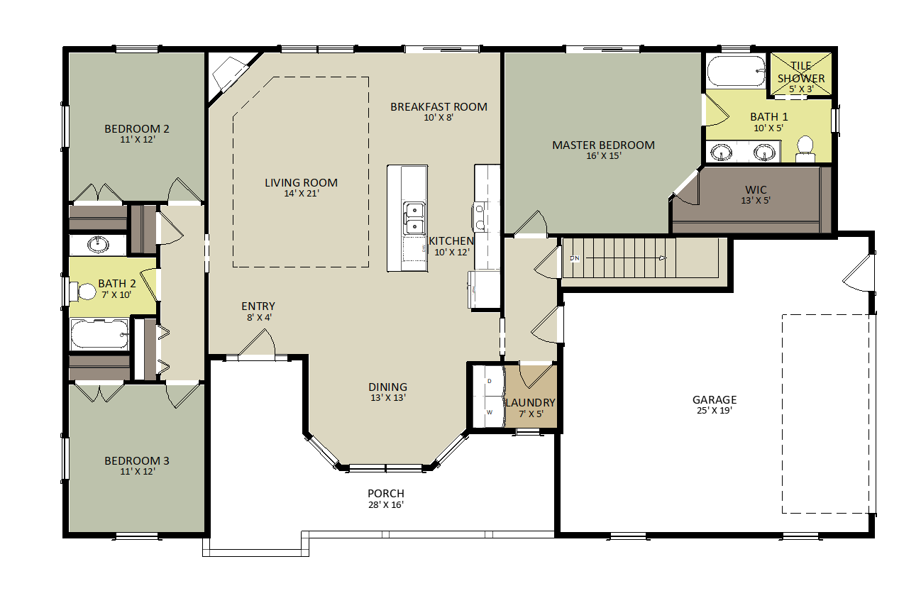 High Bank First Floor Floor Plan